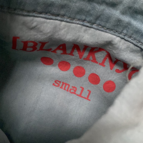 Blank NYC girls sleeves soft tencel denim button Ranch dressing down shirt - Picture 5 of 9